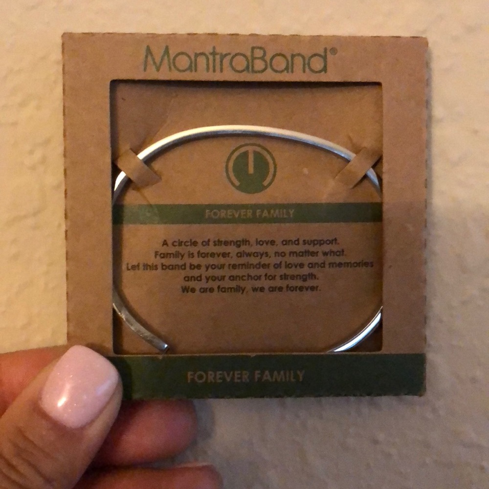 Silver Forever Family MantraBand
